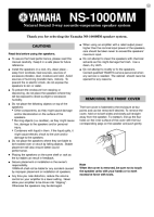 Yamaha NS-1000-MM-Owners-Manual 